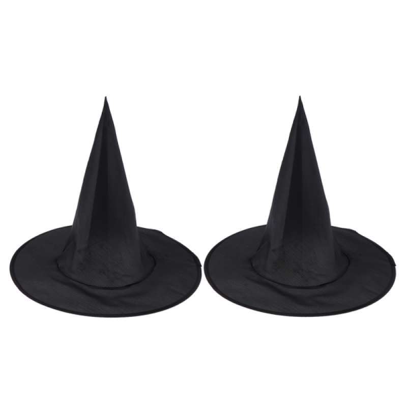 Jual 2x Witch Hat Black Foldable 