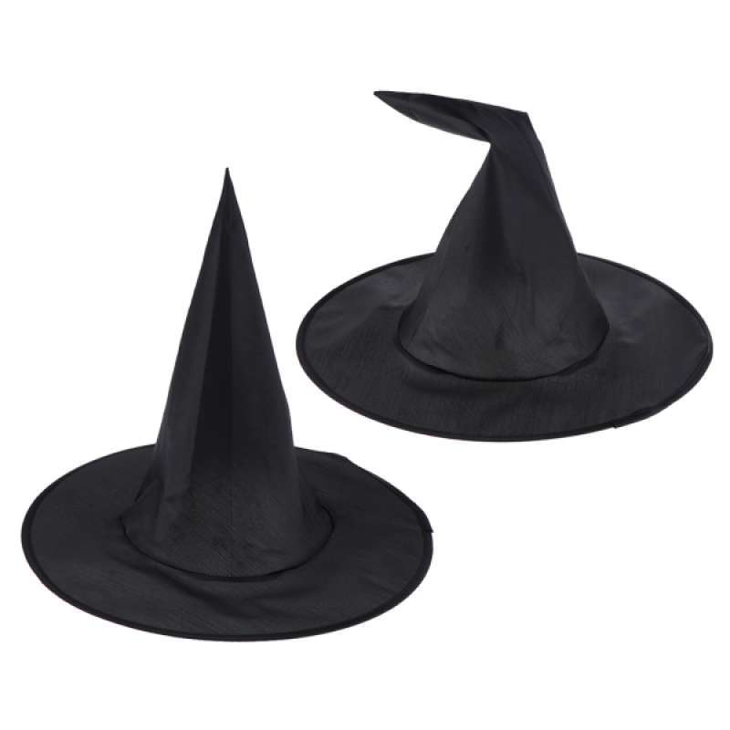 Jual 2x Witch Hat Black Foldable 