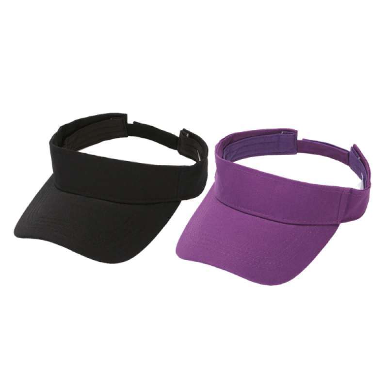 Promo 2x 100% Cotton Sun Visor Hat Golf 