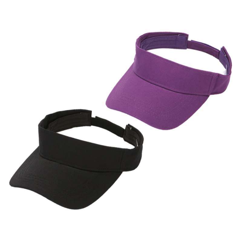 Promo 2x 100% Cotton Sun Visor Hat Golf 