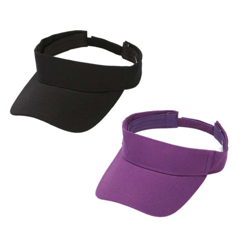 Promo 2x 100% Cotton Sun Visor Hat Golf 