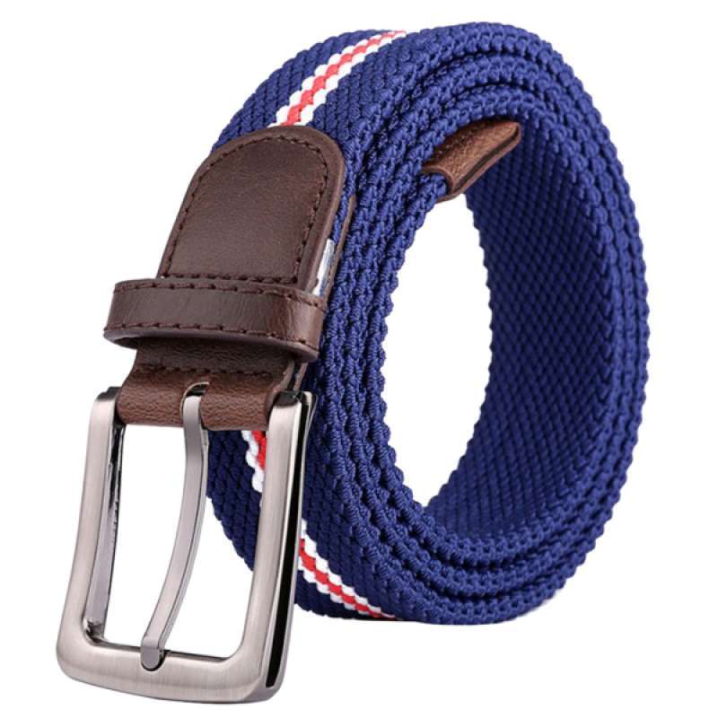 Mens Casual Classic Pin Buckle Durable Belt Stretch 