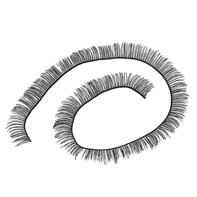 20 Pieces Curly Plastic False Baby Doll Eyelashes For BJD Dolls Eye Makeup 