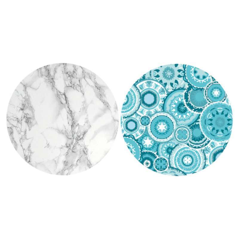Jual 2 Pieces Table Cloth Round Elastic Edge Fitted Vinyl Table Cover Marble Table Decor Waterproof Table Pads Online April 2021 Blibli