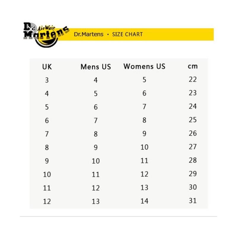 Martens size guide sales