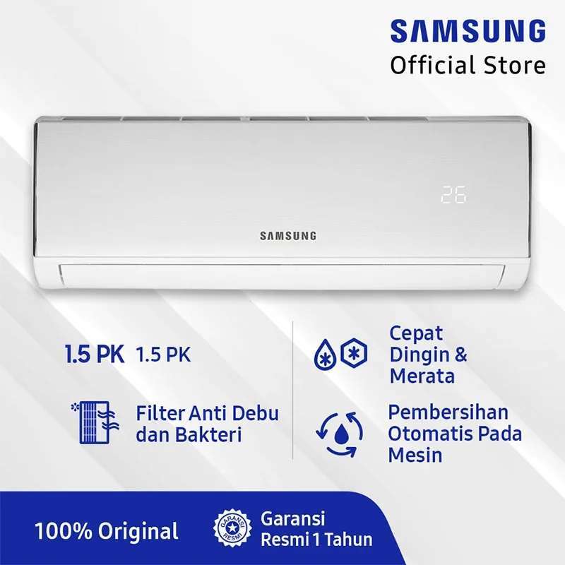 Jual Samsung Ar12nrfldwknse Ac Split 1 5 Pk Terbaru Juli 2021 Blibli