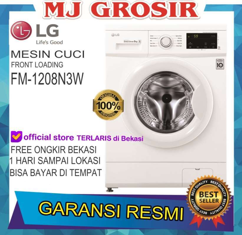 Jual Mesin Cuci Front Loading Lg Fm 1208 N3w 8kg Fm1208 8 Kg Smart Inverter Online April 2021 Blibli Panasonic mesin cuci front loading 8 kg. mesin cuci front loading lg fm 1208 n3w 8kg fm1208 8 kg smart inverter