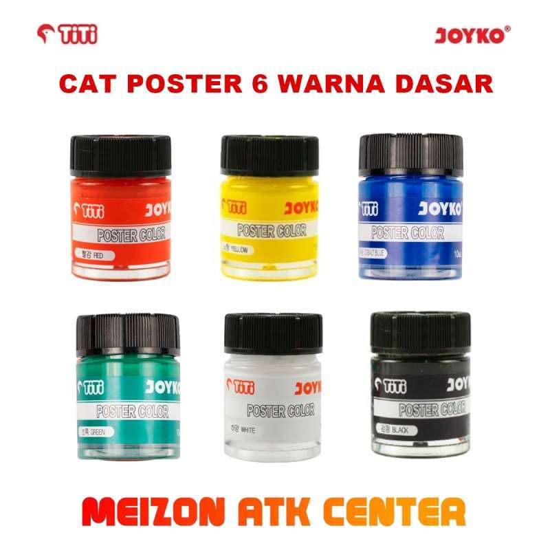 Jual Poster Color Cat Poster Joyko Titi Poc 10ml 6 Warna 1 Set Murah Mei 2021 Blibli