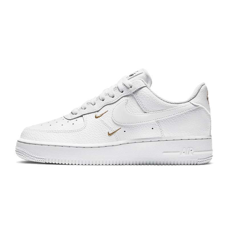 white af1 with gold