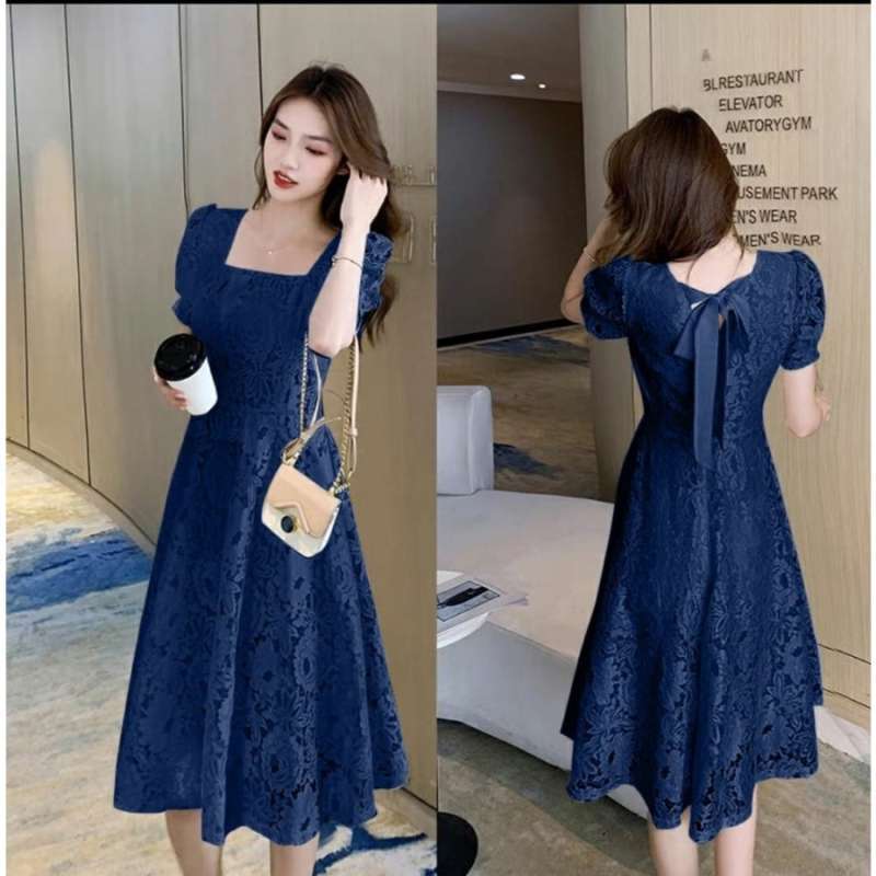 Jual Dress Brokat Lace Model Terbaru Kekinian Harga Diskon
