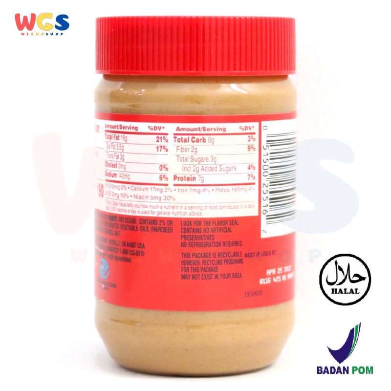 Jual Jif Creamy Peanut Butter 454 gr - Selai Kacang di Seller ...
