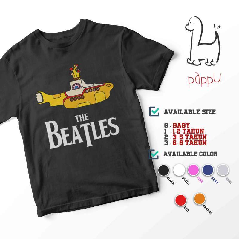 Jual C/218 Kaos Band Anak The Beatles 