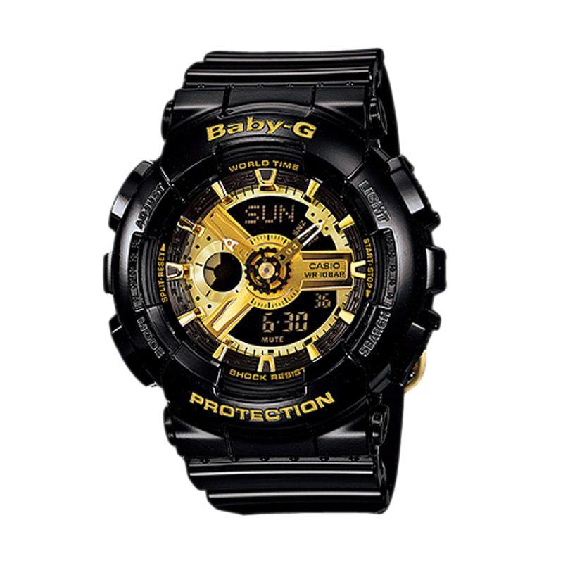 Casio Baby-G BA-110-1A Jam Tangan Wanita - Black Gold