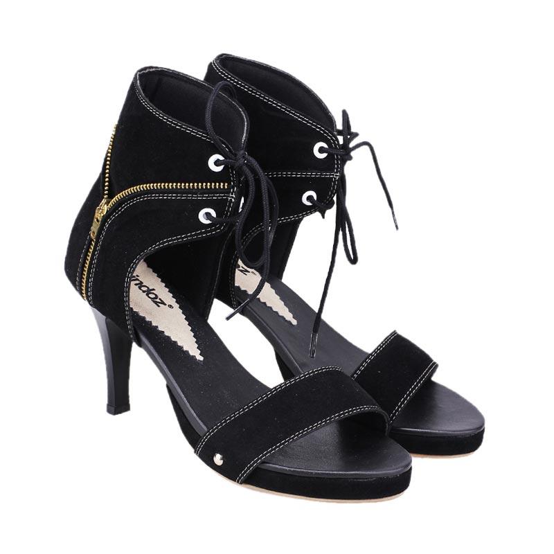Raindoz Blossom Sandal Heels - Black