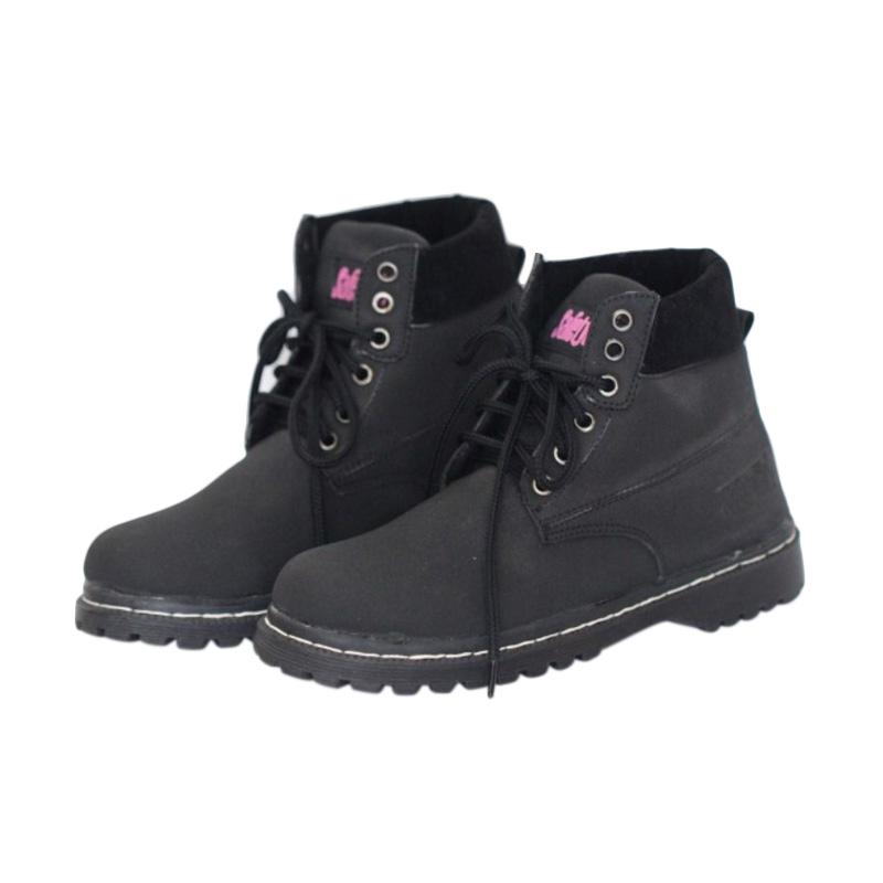 Vielin V004 Sepatu Boots Wanita - Black