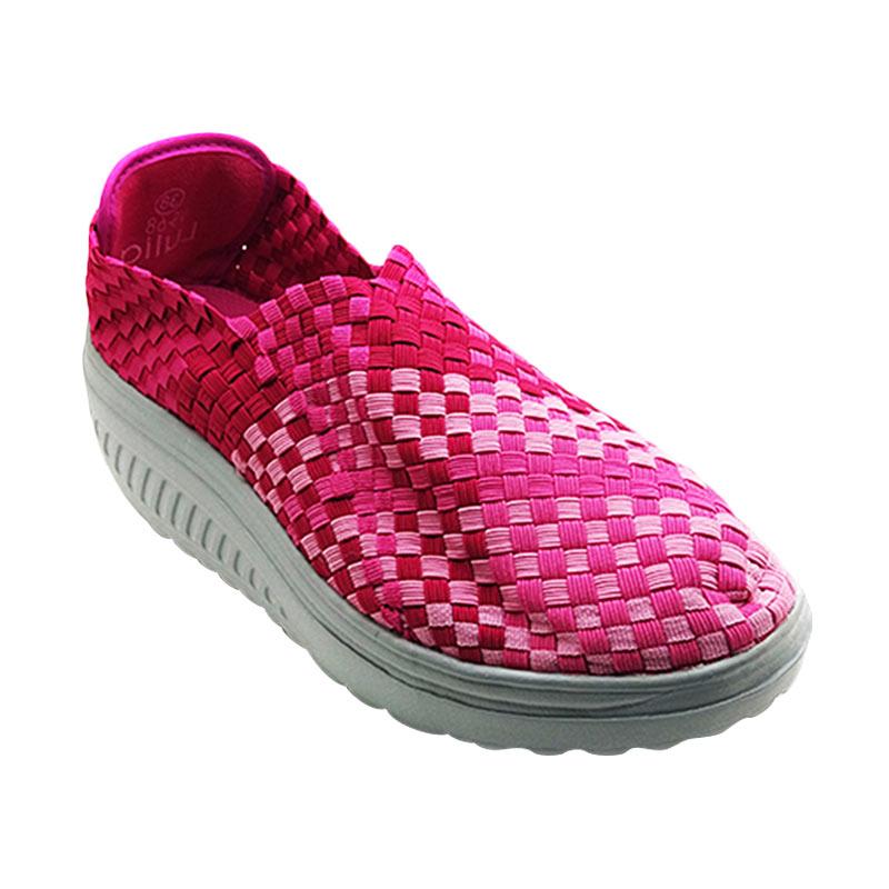 Lulia VS68 Sepatu Rajut Wanita - Pink