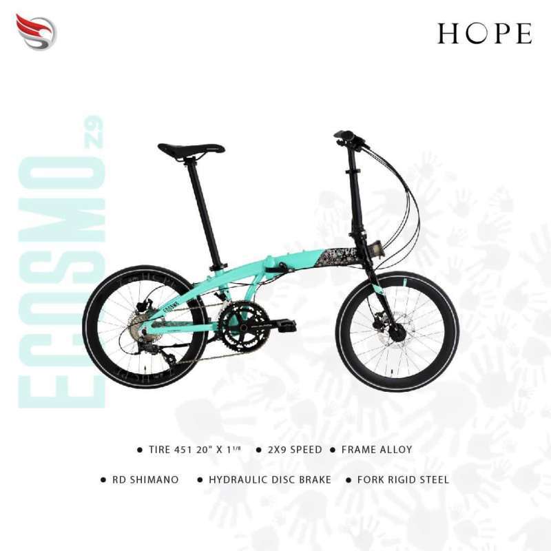 Jual Element Folding Bike Ecosmo z9 Bike For Hope di Seller