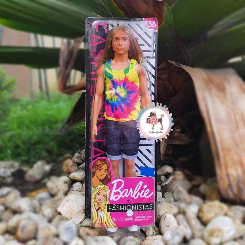 Jual Barbie Ken Fashionistas Doll 138 with Long Hair di Seller