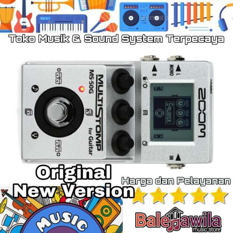 Promo Efek Stompbox ZOOM MS50G MS 50G MS 50 G ORIGINAL Zoom MS-50G  MultiStomp Guitar Pedal ORIGINAL Diskon 5% di Seller BALE HAWILA  Ketabang, Kota Surabaya Blibli