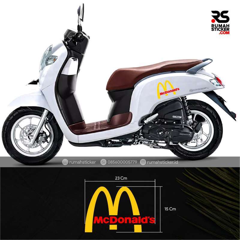 Jual Sticker Stiker Cutting Mcd Mc Donalds Vespa Honda Scoopy Genio Online Februari 2021 Blibli Anda mencari cover body atau striping stiker honda new scoopy esp k93 ? sticker stiker cutting mcd mc donalds vespa honda scoopy genio