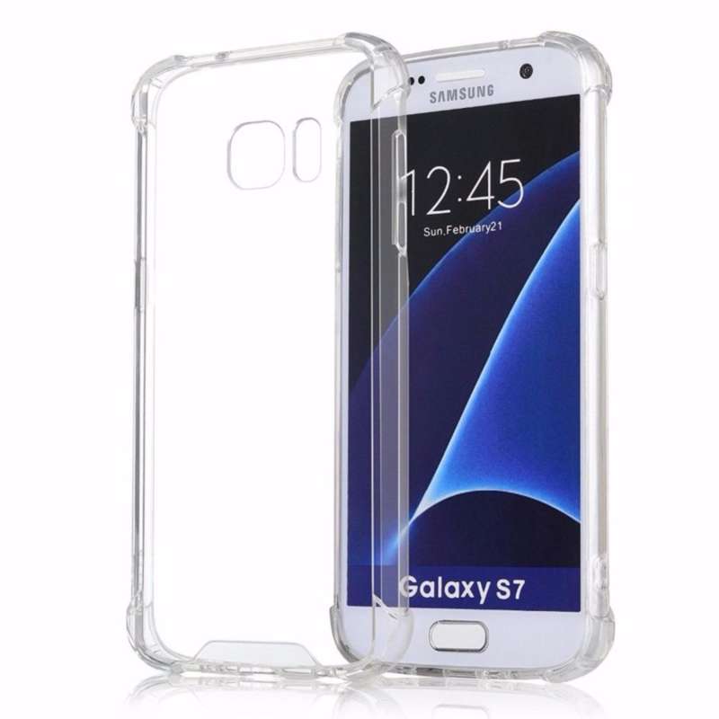 Case Anti Shock Anti Crack SoftCasing for Samsung S7 Edge Clear