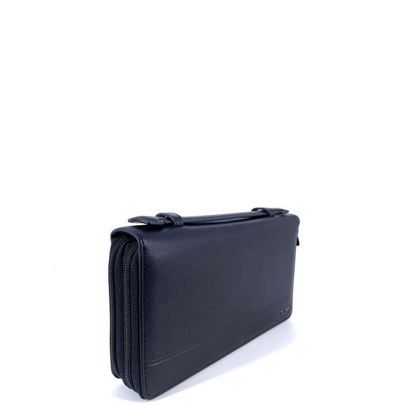 Tumi double zip around clutch outlet