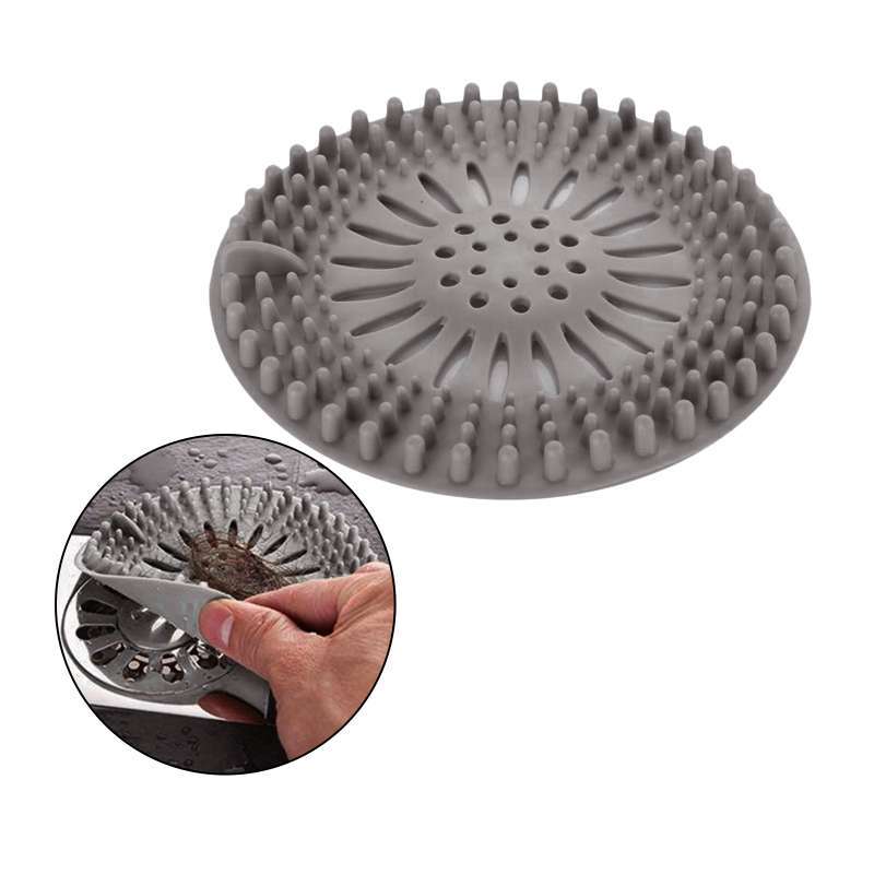 Hair Catcher Shower Drain Cover, Durable Silicone Hair Stopper for Shower Drain Catcher with Suction Cup, Easy to Install and Clean Suit for Bathroom