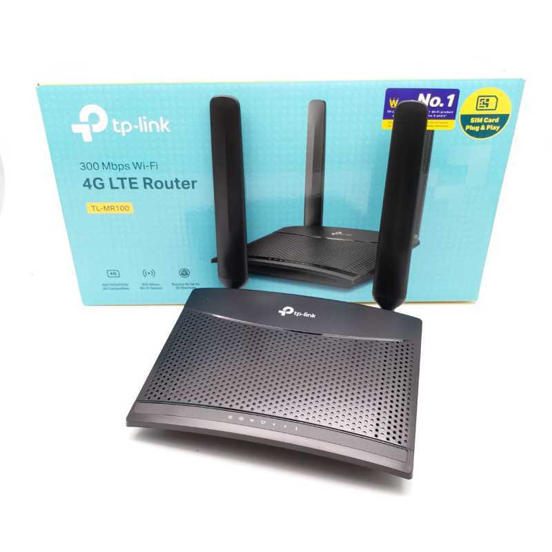 Tp-link routeur 4g lte 150mbps wifi n 300mbps tl-mr100, modem 4g