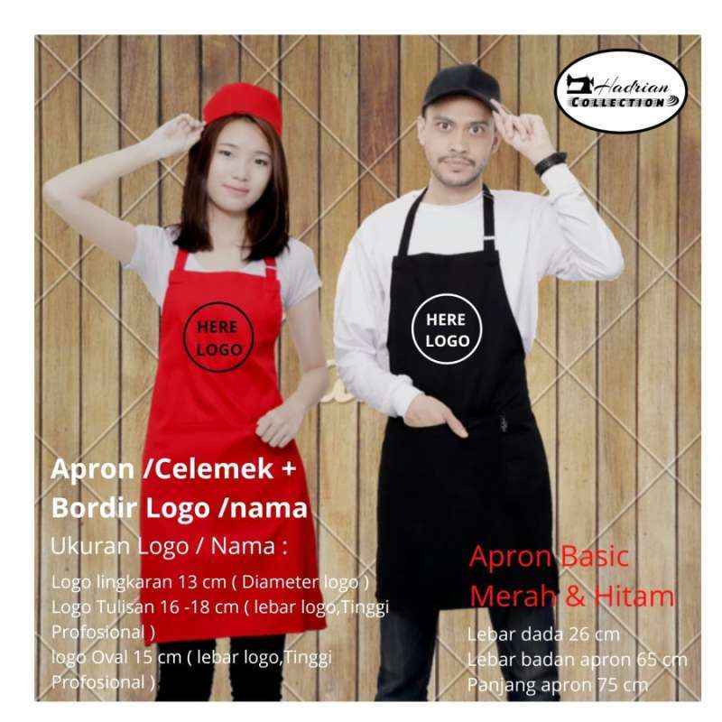 Jual Celemek Hitam Dan Bordir Logo Catat Warna Murah Mei 2021 Blibli