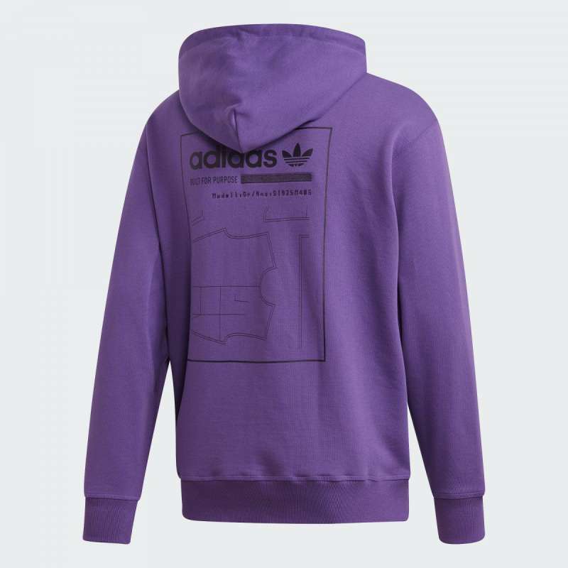 Jual adidas original trefoil hoodie Kaval Graph purple DV1915