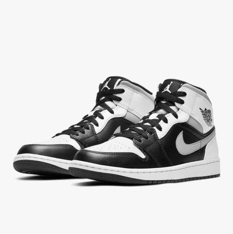 nike jordan 1 mid white black