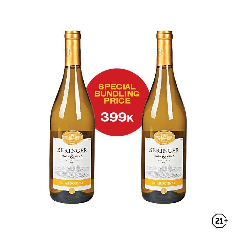 Jual Bundling 2btl Beringer Main & Vine Chardonnay 750ml ...