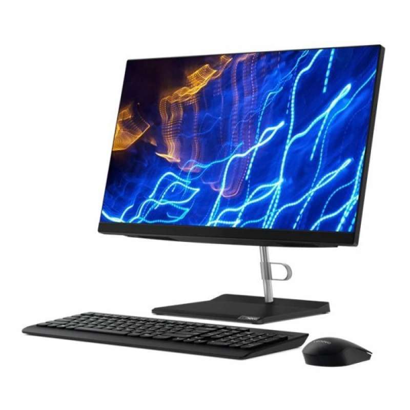 lenovo pc all in one v50a 22imb 9yid desktop pc i7 10700t 8gb ddr 1tb hdd ssd m 2 256 gb 21 5 inch windows 10 home