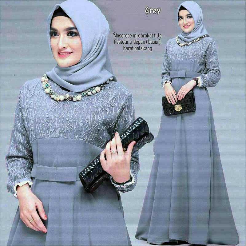 Jual Snoebel Liba Byqueen Maxi Gamis Wanita Brukat Brokat Jumbo Standar Longdres Muslim Murah Mei 2021 Blibli