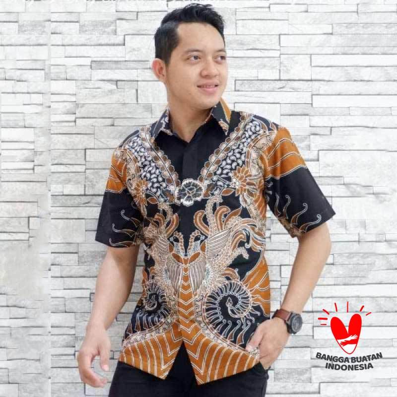 Jual Batik Naufa Kencana Batik Kemeja Pria Lengan Pendek Nk 44 Online April 2021 Blibli