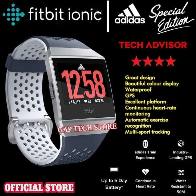 Fitbit ionic adidas edition gps smart watch store