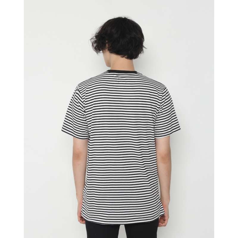 Jual Erigo T-shirt Stripe Cora White Black Terbaru November 2021 harga  murah - kualitas terjamin | Blibli