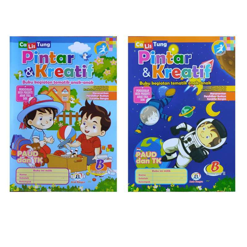 Anak Bangsa Pintar Kreatif Tk B Semester 1 2 Paket 2 Buku Terbaru Agustus 2021 Harga Murah Kualitas Terjamin Blibli