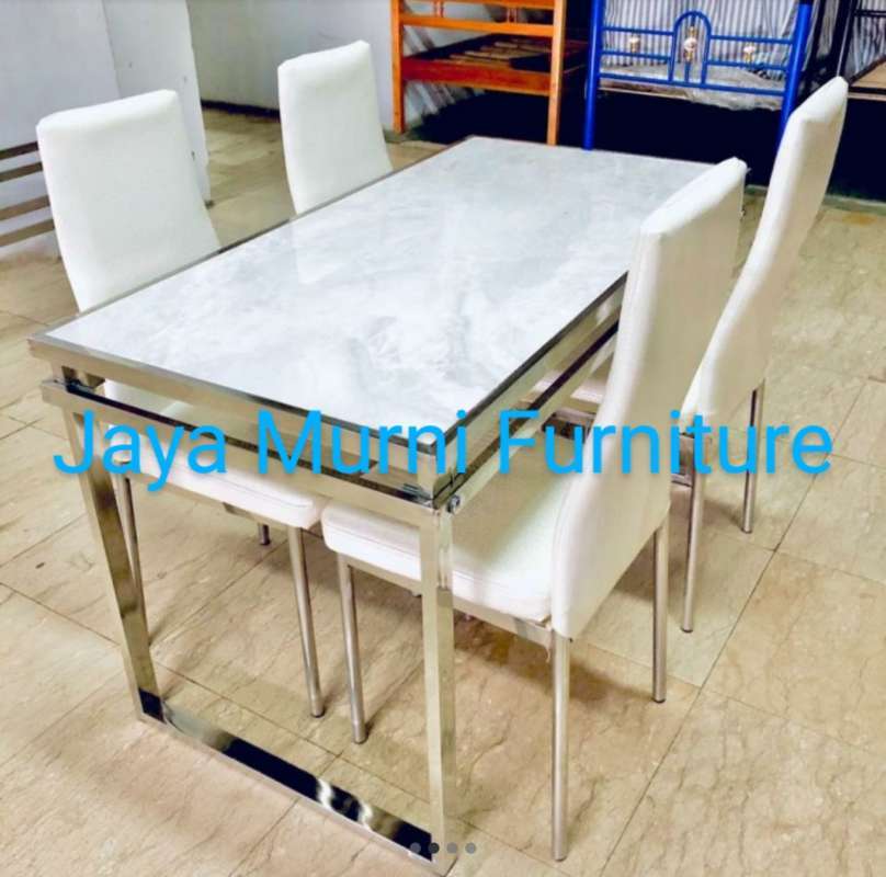 Jual Jaya Murni Furniture Meja Makan Marmer Putih 4 Kursi Khusus Jabodetabek Online April 2021 Blibli