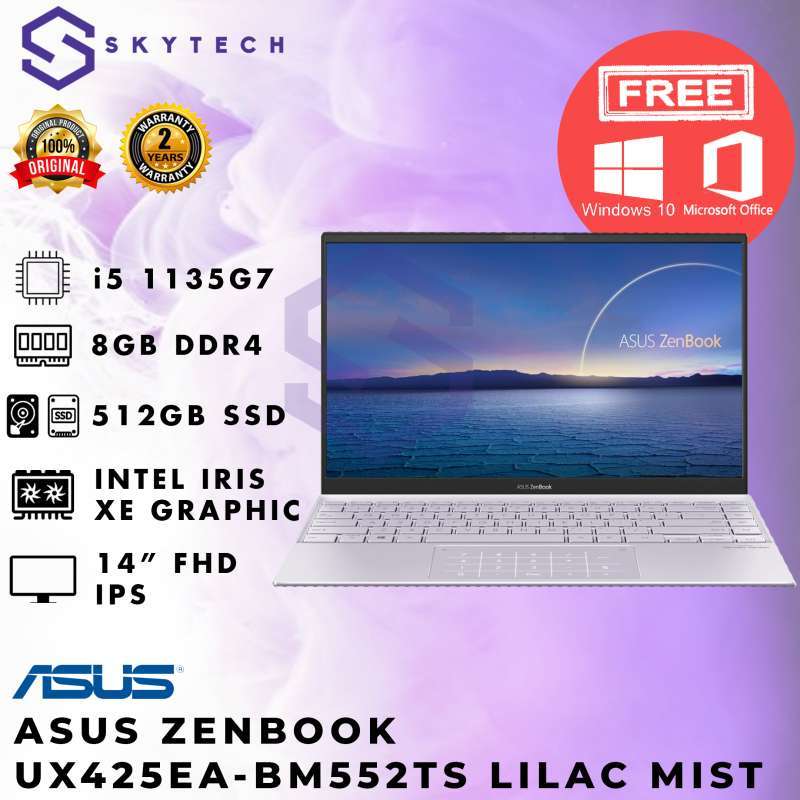 laptop asus zenbook i5 8gb ssd 512gb ux425ea bm552ts untuk bisnis i5 ram 8 gb ssd 512 gb
