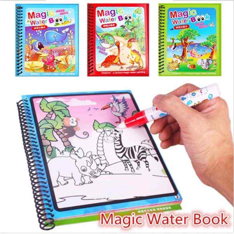 Download Jual Magic Drawing Coloring Book Mainan Edukasi Mewarnai Jungle Animals Terbaru Juli 2021 Blibli