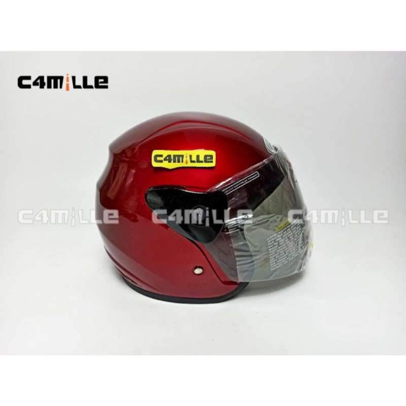 Jual Helm Evolution Polos Red Maroon 