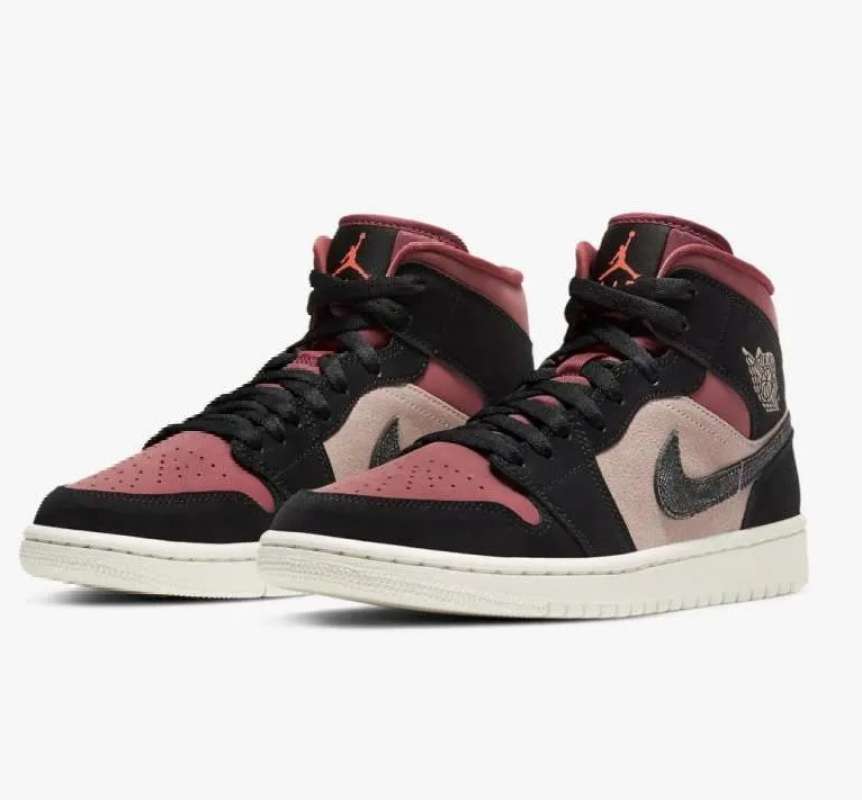 Jual NIKE Air Jordan 1 Mid Dusty Pink Canyon Rust di Seller matesoris.id -  Kota Depok, Jawa Barat | Blibli