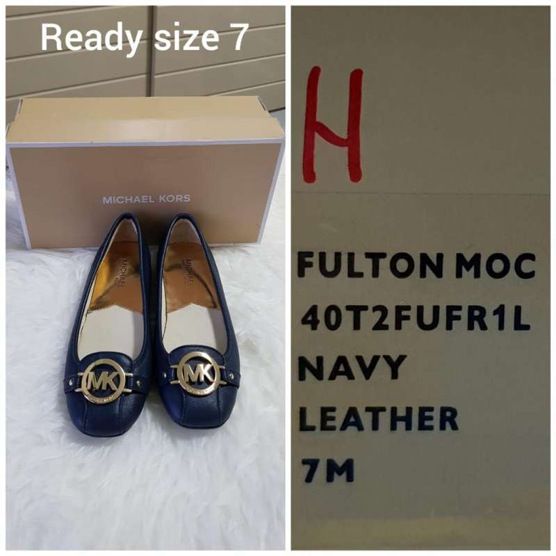 Michael kors fulton moccasin navy outlet