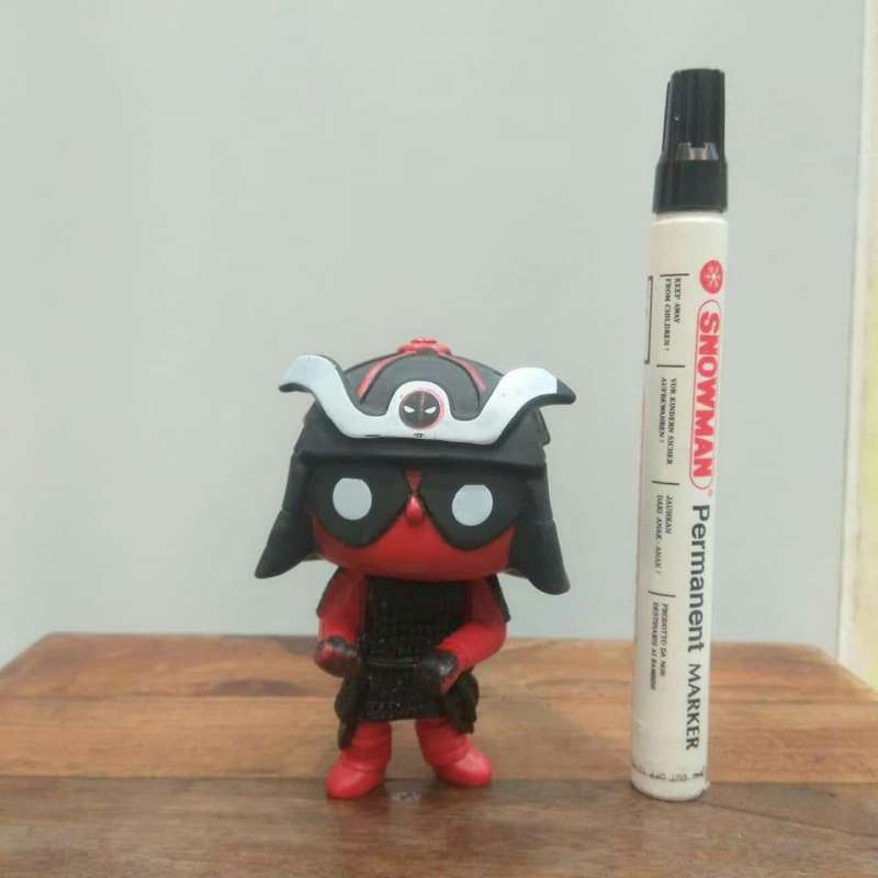 Jual mainan pop figure deadpool samurai funko pop non ori tinggi