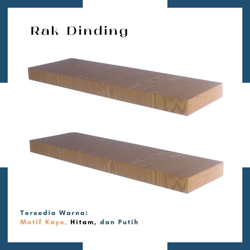 Jual Set 2 Buah 60 X 20 Cm Rak Dinding Kayu Minimalis Kekinian Rak Ambalan Dekorasi Rumah Murah Mei 2021 Blibli