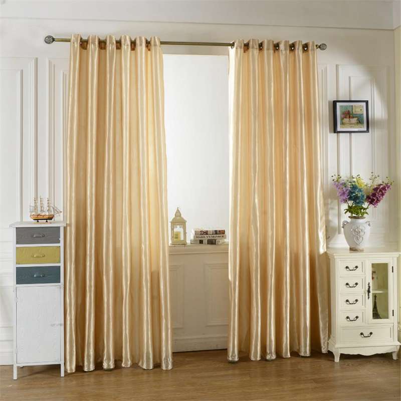 beige curtains