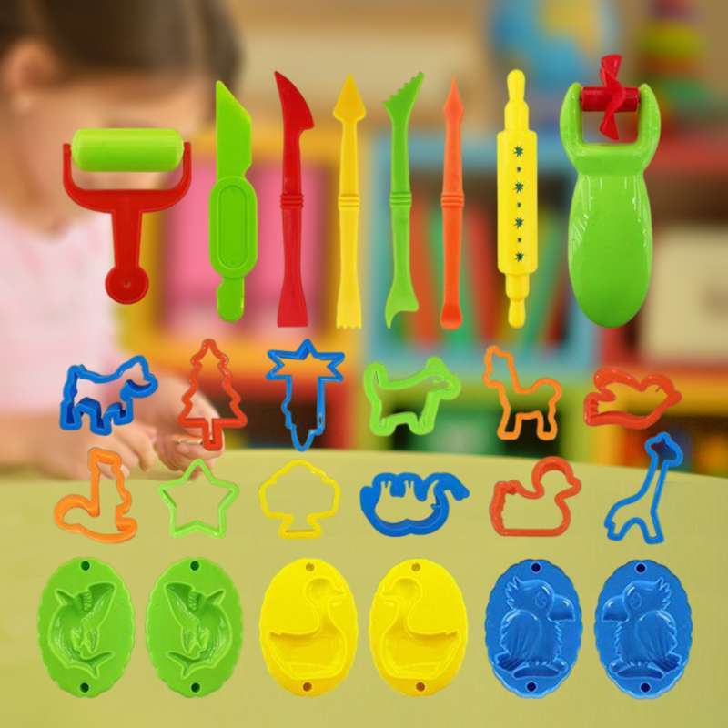 NEWMIND 26x Educational Learning Tools Set Modelling Craft Clay Mould Mold Style 1