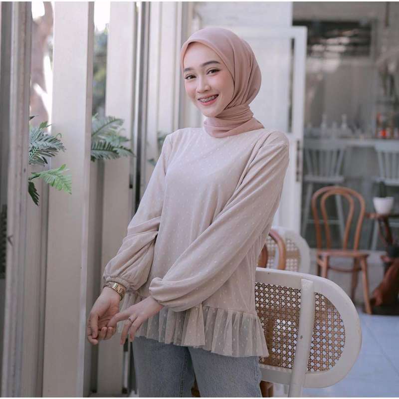 Jual Baju Wanita Terbaru Fashion Atasan Blouse Baju Wanita Muslim Murah Polka Kejora Murah Mei 2021 Blibli