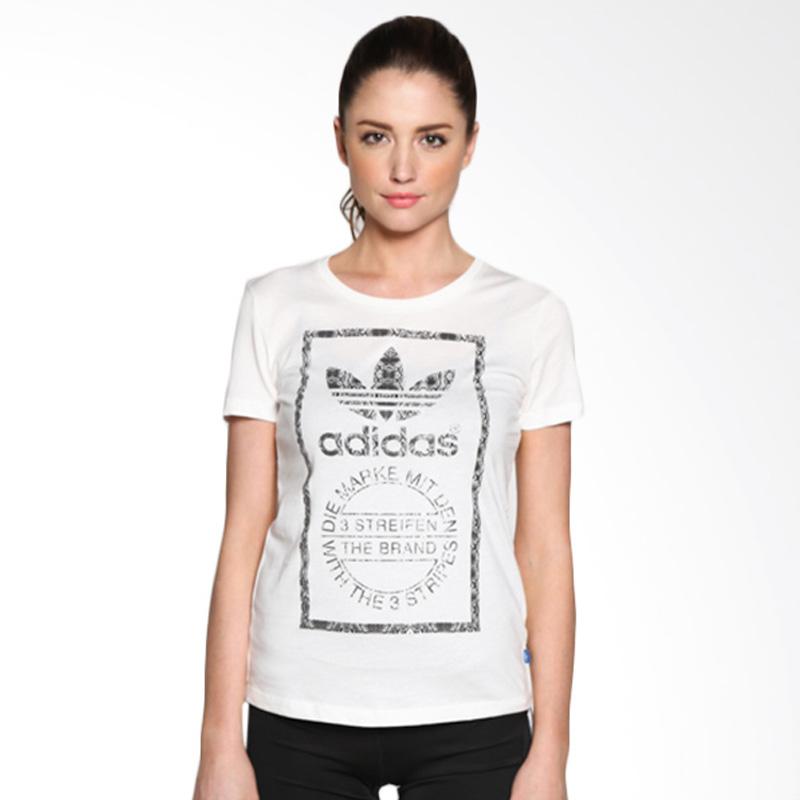 Jual adidas Originals Tong Label Tee Short Sleeves T shirt Wanita
